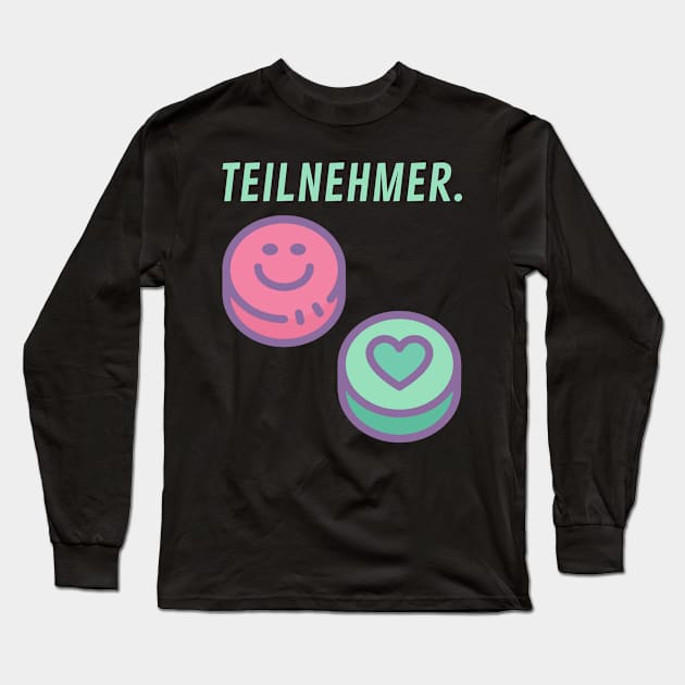 Techno Teilnehmer Psy Party Dope swag witzig Long Sleeve T-Shirt by Maggini Art